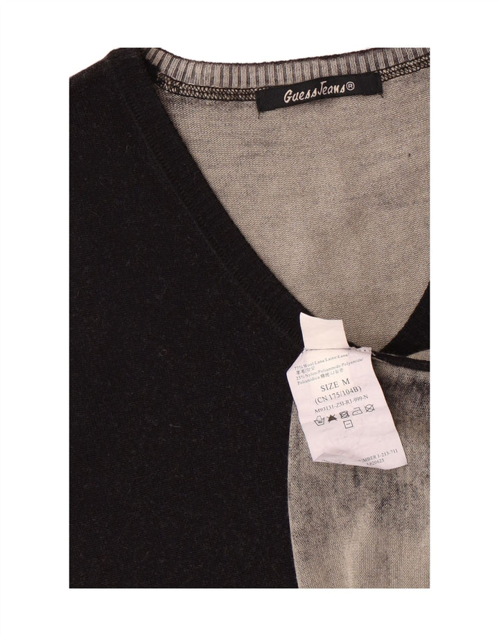 GUESS Mens Vest Tank Top Medium Black Wool Vintage Guess and Second-Hand Guess from Messina Hembry 