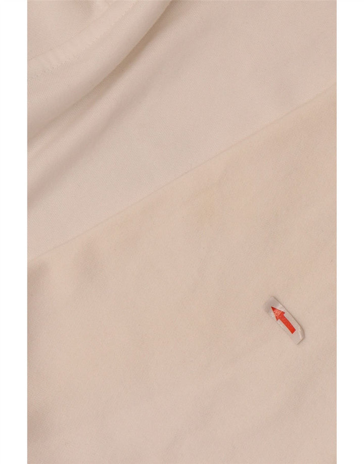 NIKE Mens Graphic Hoodie Jumper Medium White Cotton