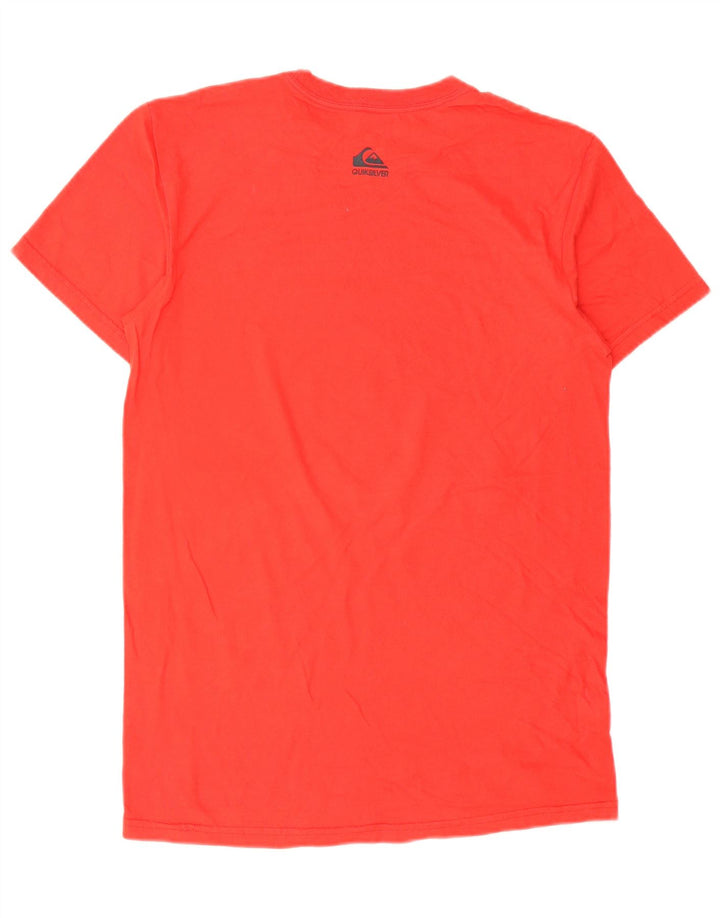 Quiksilver Mens Regular Fit Graphic T-Shirt Top Medium Red Cotton