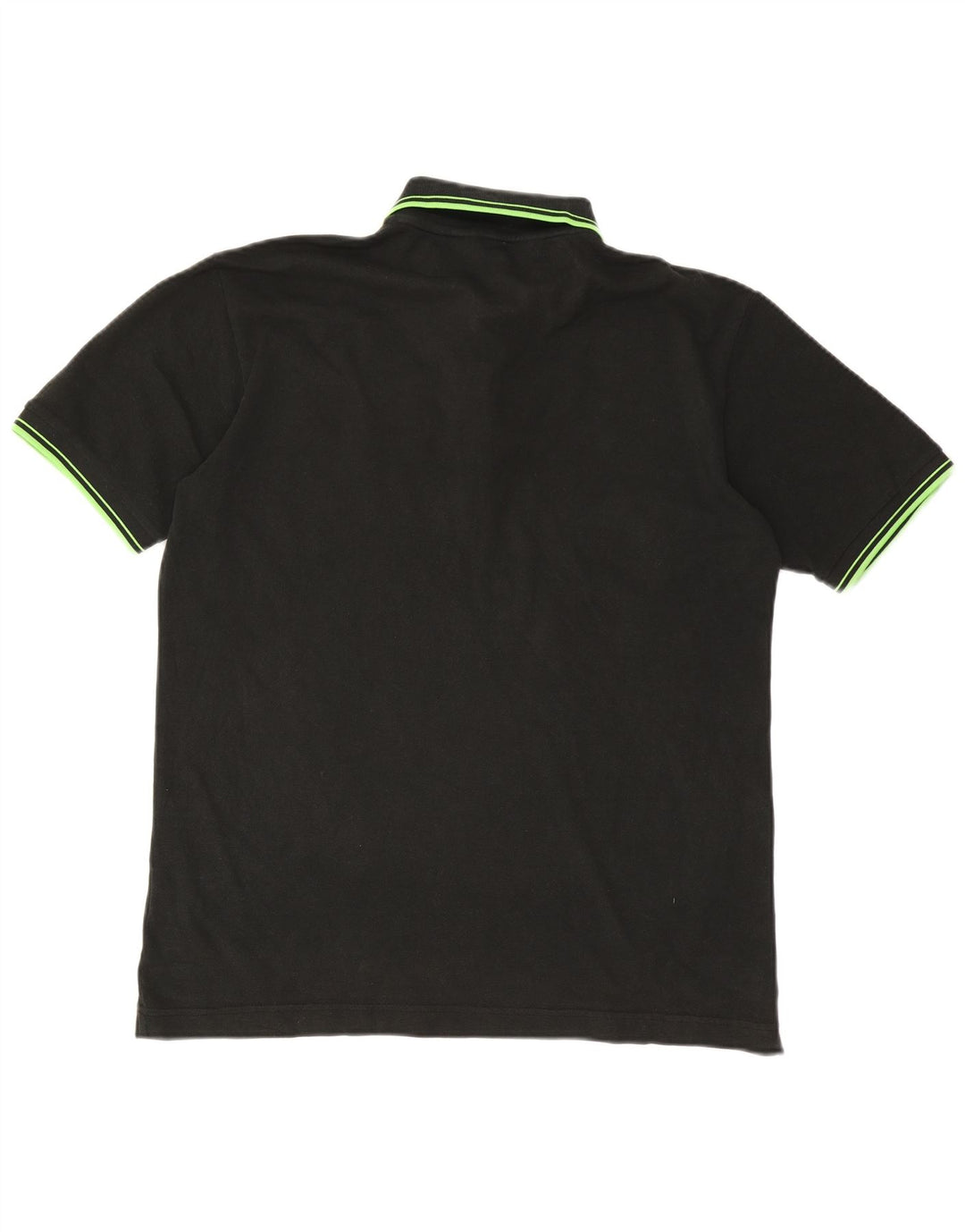 KAPPA Mens Polo Shirt Large Black Cotton