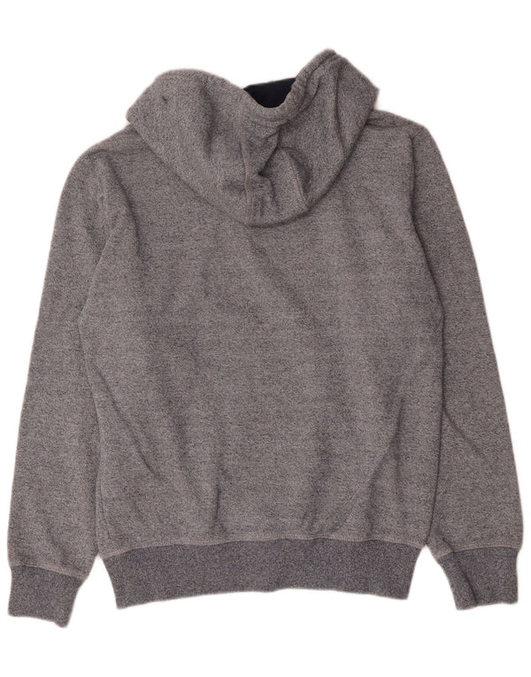 Ellesse Mens Graphic Hoodie Jumper Small Grey Flecked Cotton
