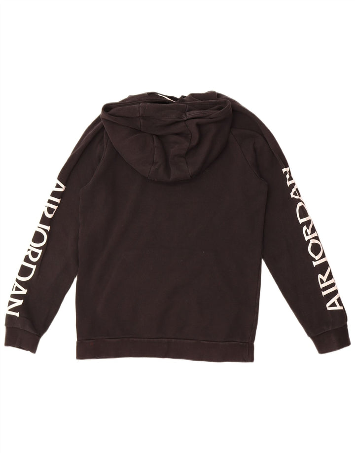 Nike Mens Graphic Hoodie Jumper Small Black Cotton
