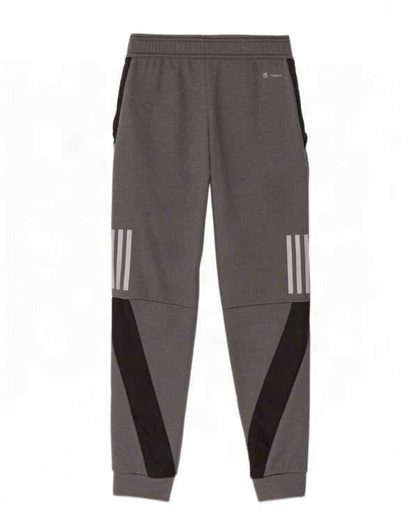 Adidas Boys Aeroready Tracksuit Trousers Joggers 11-12 Years Grey