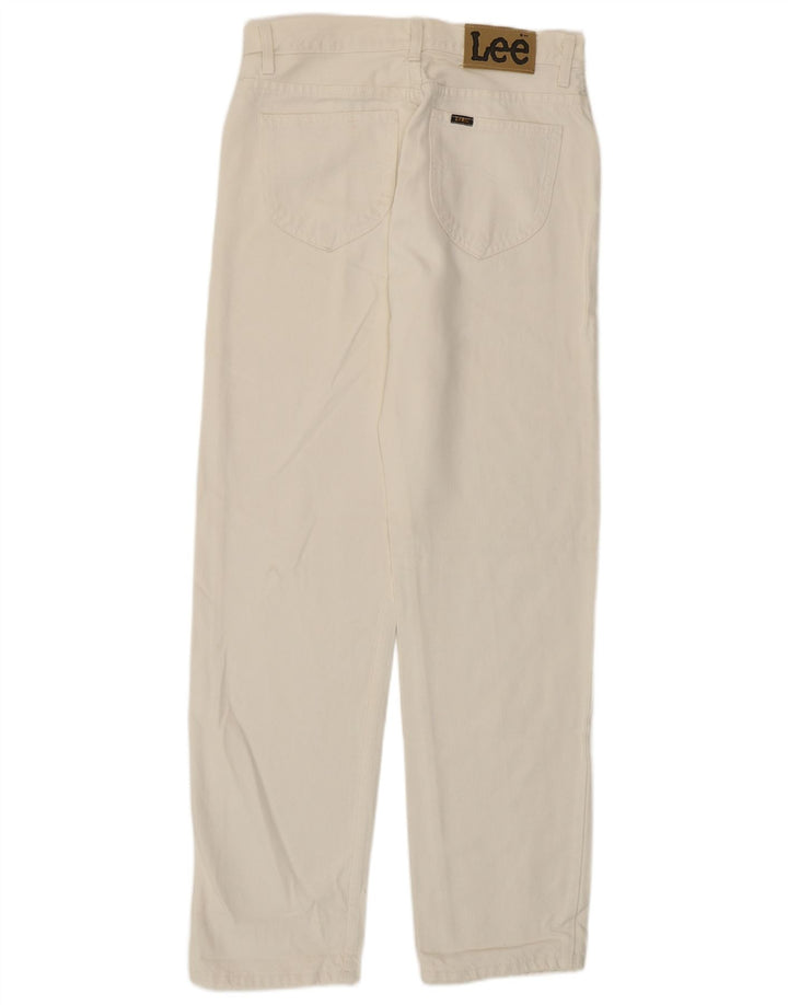 Lee Mens California Straight Jeans W31 L31 White Cotton