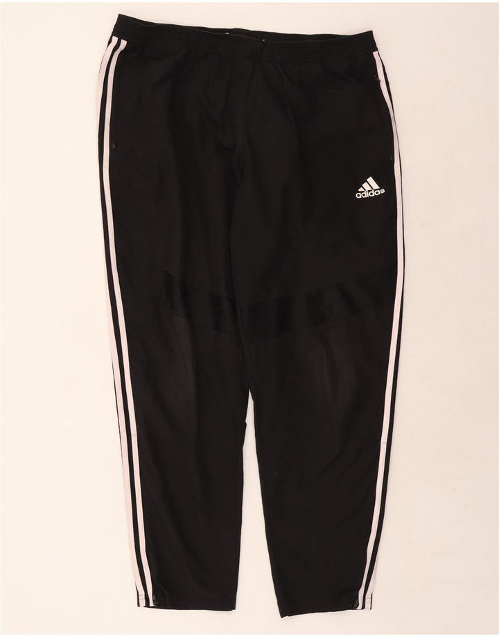 Adidas Mens Climalite Tracksuit Trousers 2XL  Black Polyester