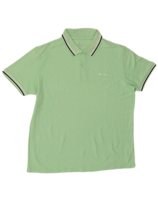 Lotto Mens Polo Shirt Large Green Cotton