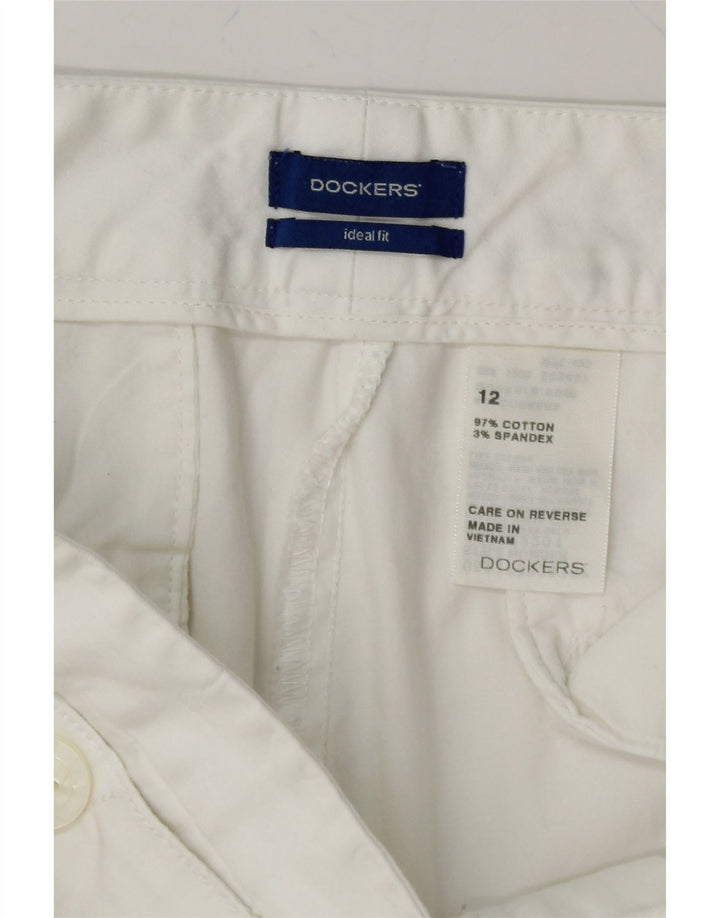 DOCKERS Womens Bermuda Shorts US 12 Large W34 White Cotton Vintage Dockers and Second-Hand Dockers from Messina Hembry 