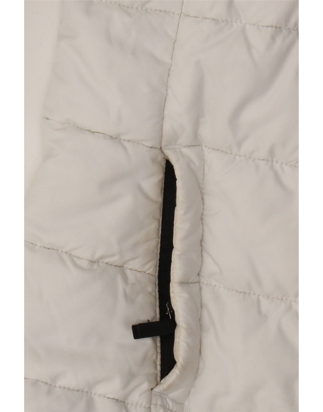The North Face Womens Hooded Padded Jacket UK 10 Small White Colourblock