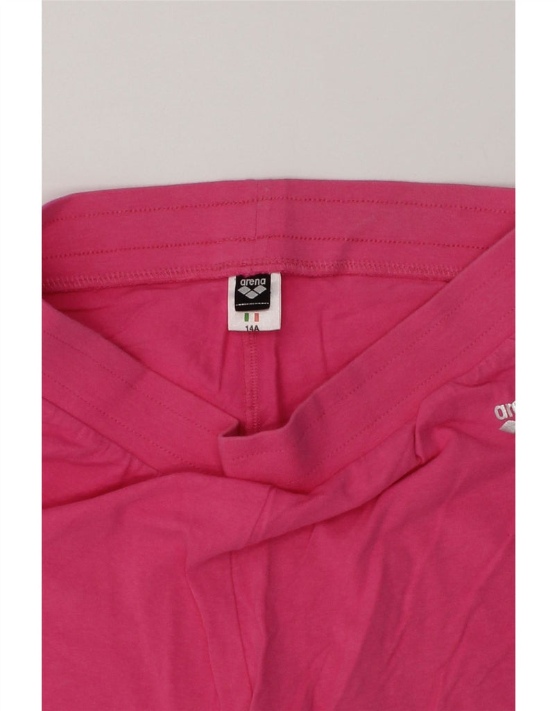 ARENA Girls Sport Shorts 13-14 Years Pink Cotton | Vintage Arena | Thrift | Second-Hand Arena | Used Clothing | Messina Hembry 