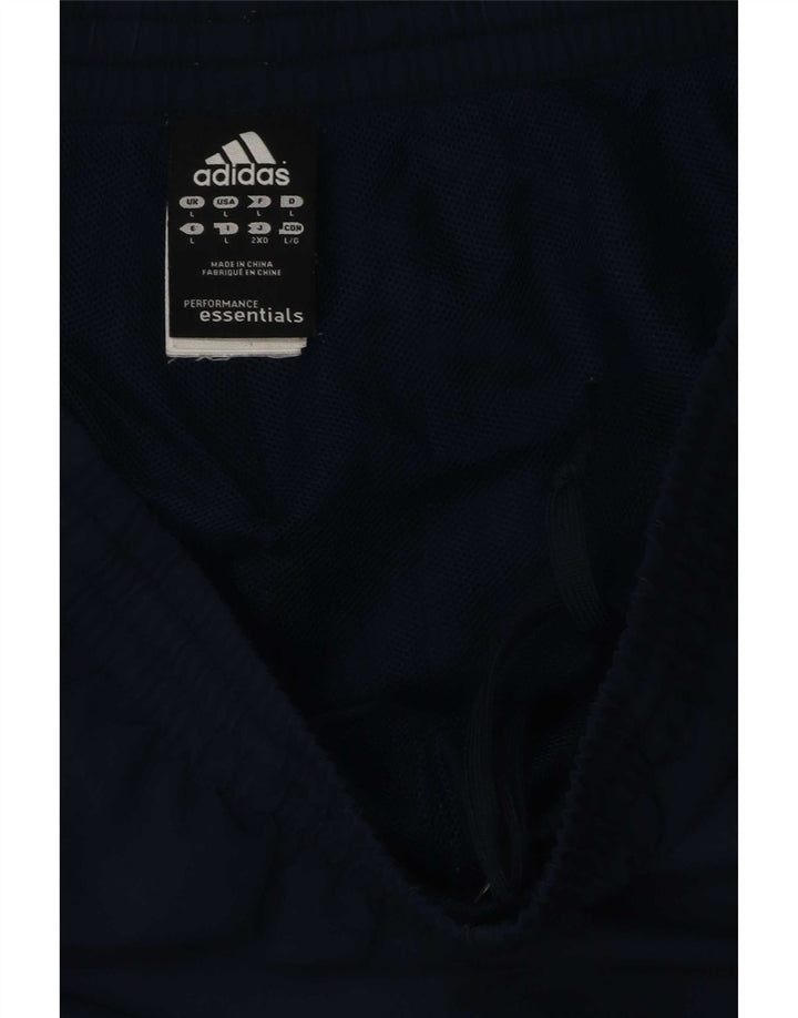 Adidas Mens Climalite Sport Shorts Large Navy Blue Polyester