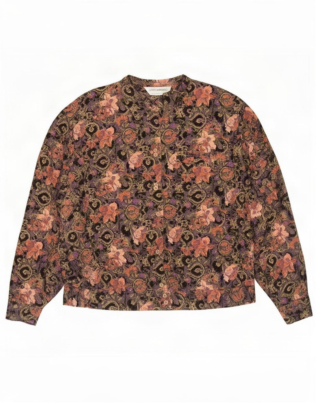 Gisele Rubinstein Womens Shirt Blouse EU 46 XL Multicoloured Floral Viscose