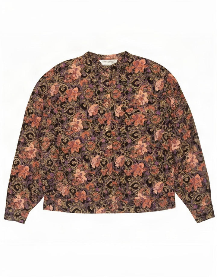 Gisele Rubinstein Womens Shirt Blouse EU 46 XL Multicoloured Floral Viscose