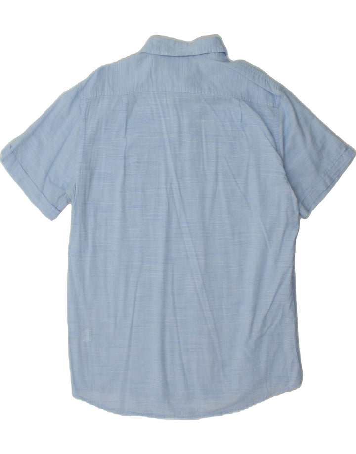 IZOD Mens Relaxed Classics Short Sleeve Shirt Large Blue Pinstripe Cotton Vintage Izod and Second-Hand Izod from Messina Hembry 