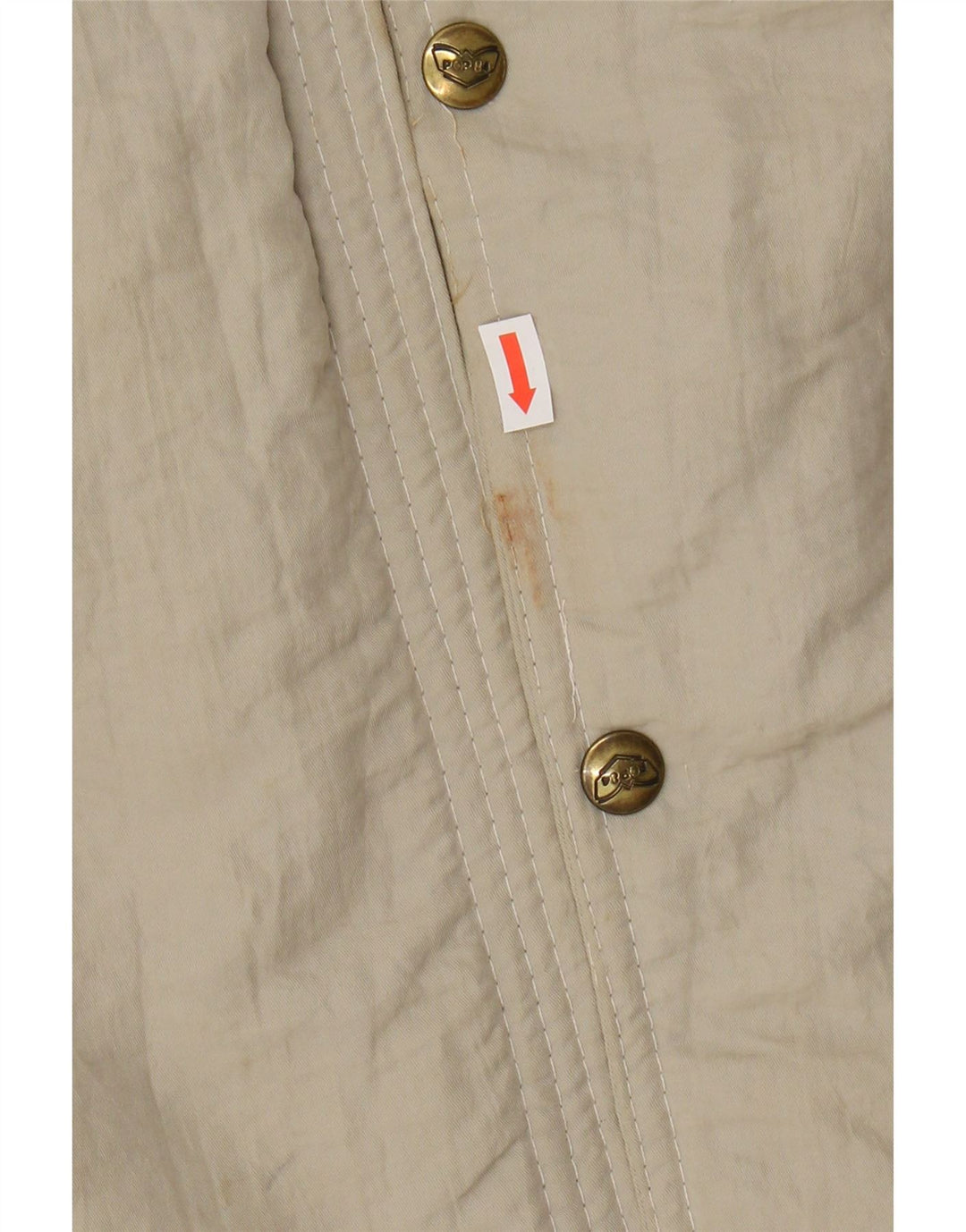 POP 84 Mens Bomber Jacket UK 40 Large Beige Polyamide Vintage POP 84 and Second-Hand POP 84 from Messina Hembry 