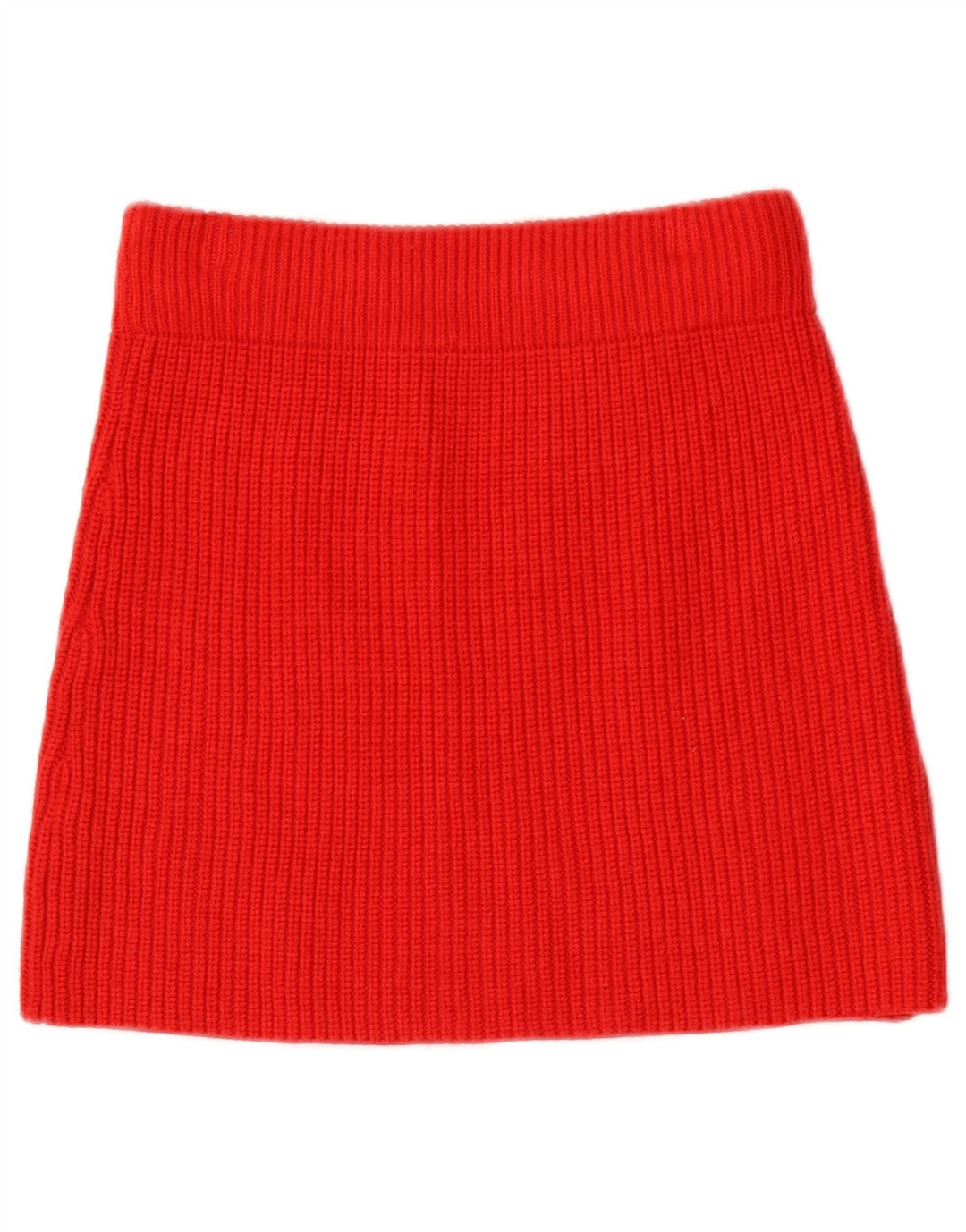 Zara Womens Knit Mini Skirt Small W26  Red Viscose