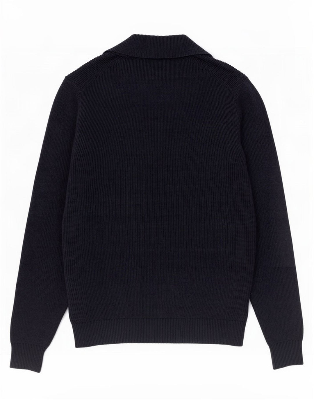 Marks & Spencer Mens Zip Neck Jumper Sweater Medium Navy Blue Polyester