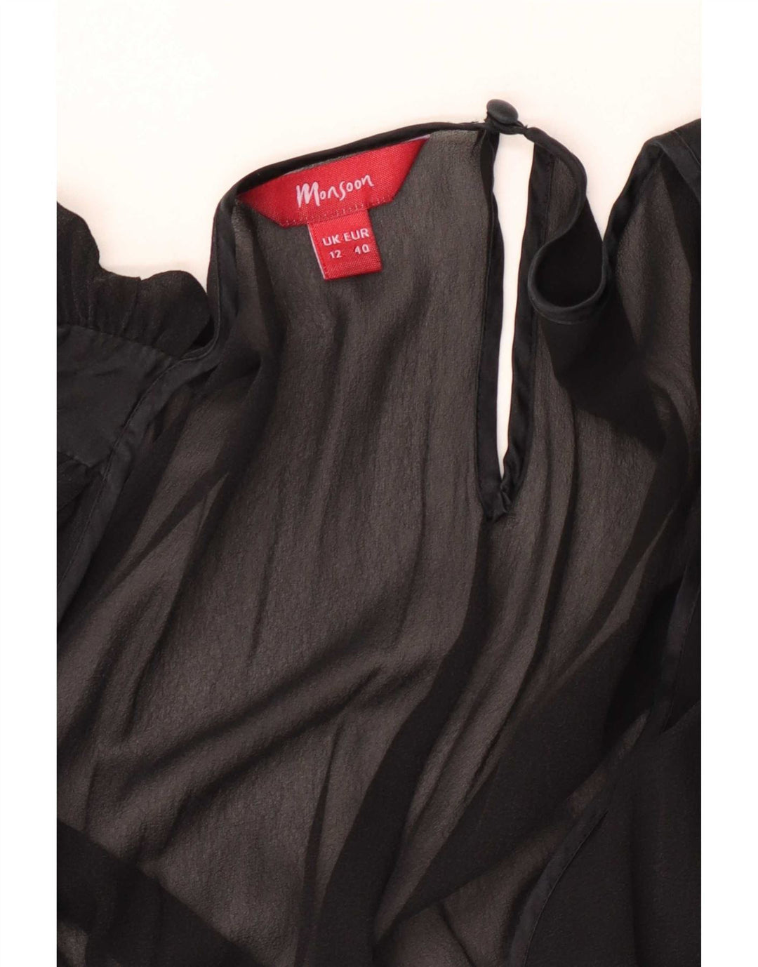 Monsoon Womens Empire Dress UK 12 Medium Black