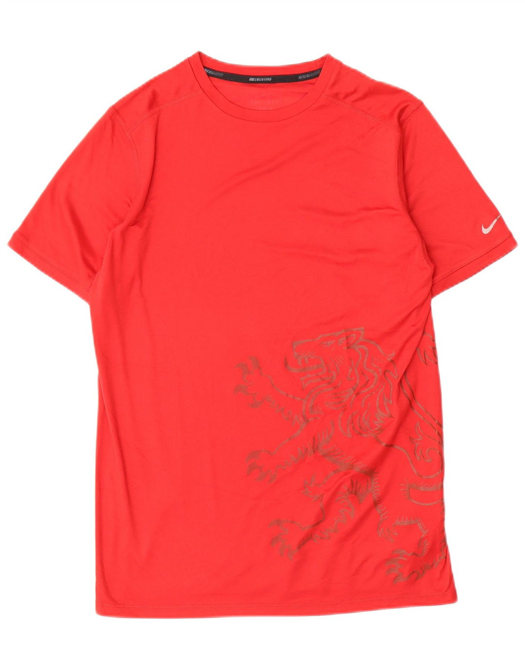 Nike Mens Dri Fit Graphic T-Shirt Top Medium Red Polyester