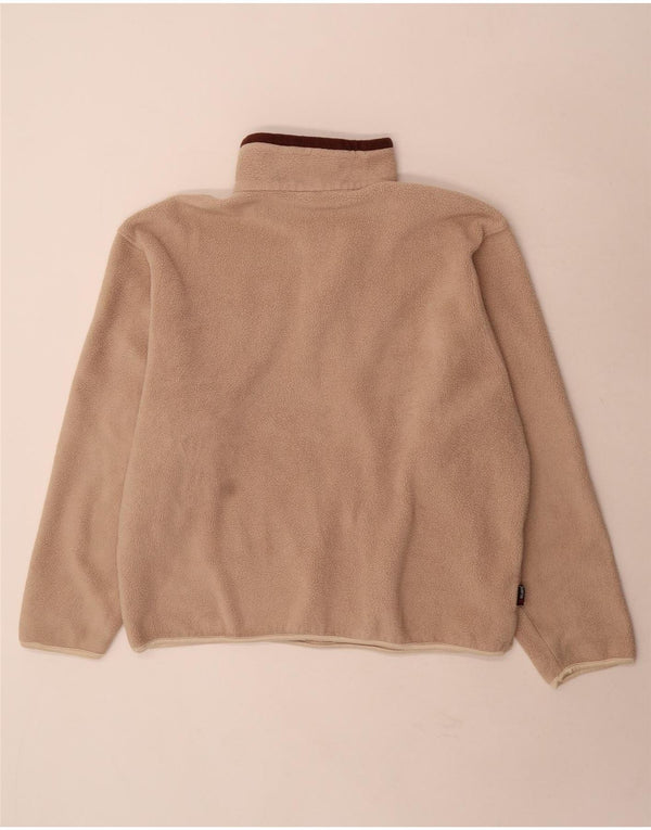 Lowe Alpine Mens Zip Neck Fleece Jumper XL Beige Polyester