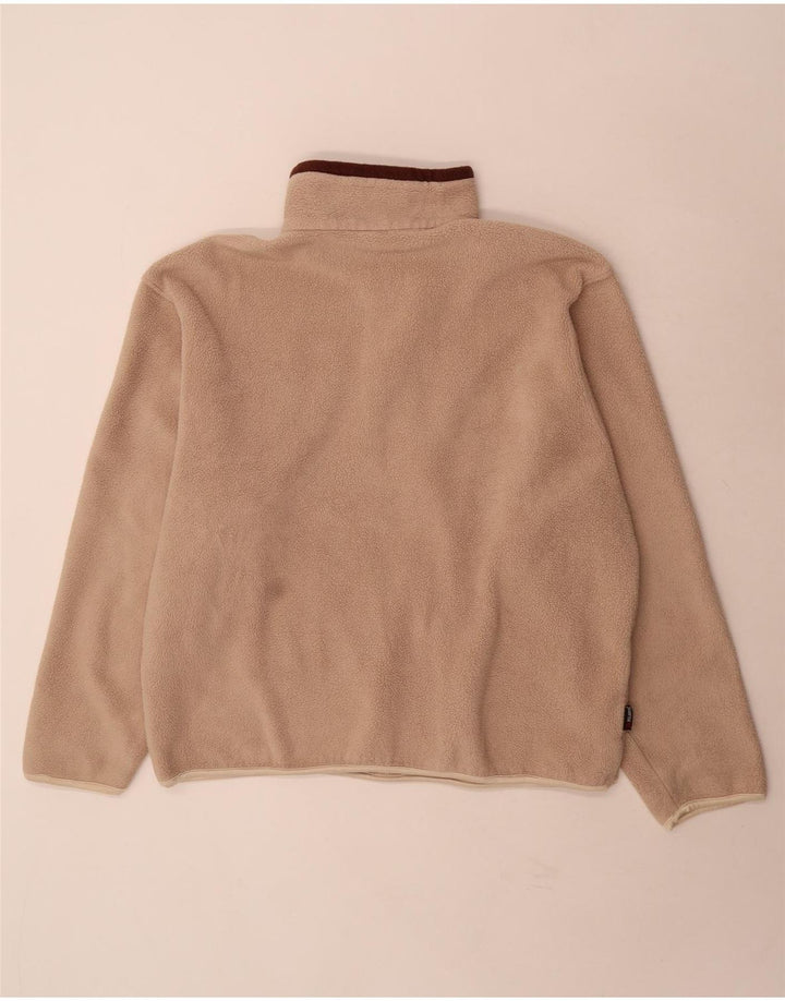 Lowe Alpine Mens Zip Neck Fleece Jumper XL Beige Polyester