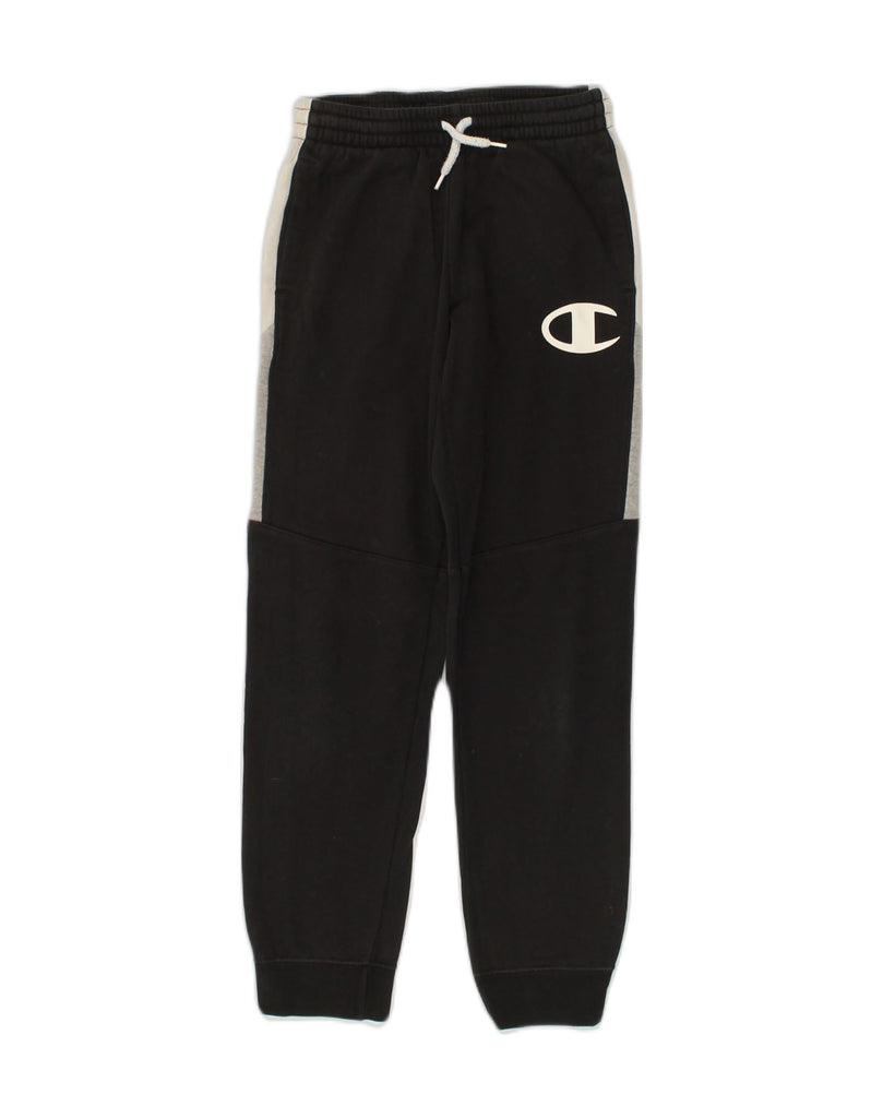 CHAMPION Boys Tracksuit Trousers Joggers 9-10 Years Medium Black | Vintage Champion | Thrift | Second-Hand Champion | Used Clothing | Messina Hembry 