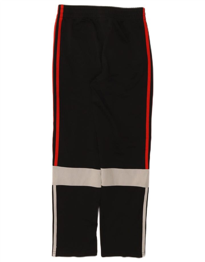 Adidas Boys Tracksuit Trousers 9-10 Years Medium Black Colourblock