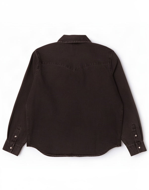 Levi's Womens Denim Shirt UK 18 XL Black Cotton