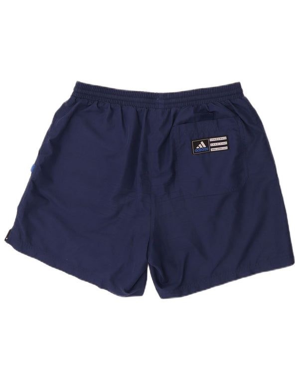 Adidas Mens Sport Shorts Large Navy Blue Polyester Sports