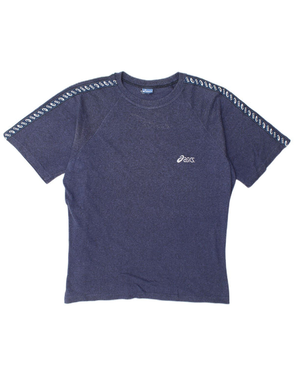 Asics Mens Graphic T-Shirt Top Large Navy Blue