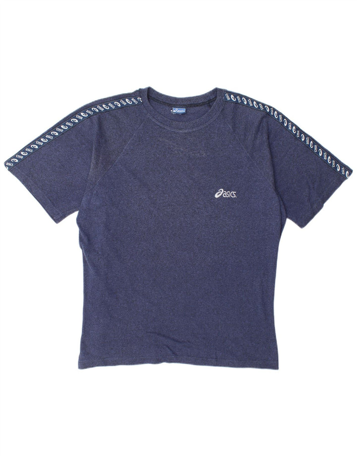 Asics Mens Graphic T-Shirt Top Large Navy Blue
