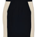 J. CREW Womens Midi Skirt US 8 Medium W33 Black Colourblock Polyester | Vintage J. Crew | Thrift | Second-Hand J. Crew | Used Clothing | Messina Hembry 