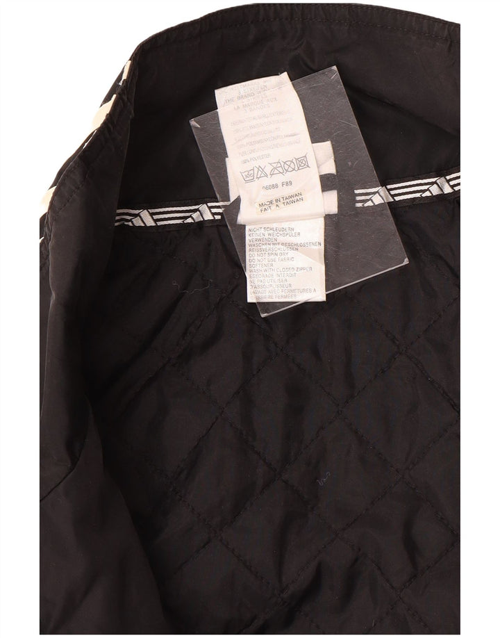 Adidas Mens Tracksuit Top Jacket UK 44/46 Large Black Nylon