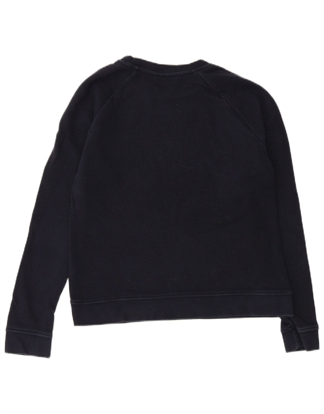 WHISTLE Womens Weekend Graphic Sweatshirt Jumper UK 10 Small Navy Blue