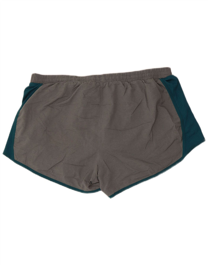 Under Armour Mens Heat Gear Sport Shorts XL  Grey Colourblock Polyester