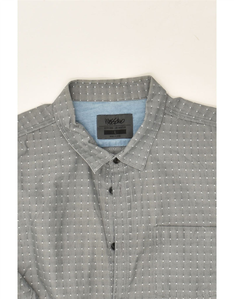 MOSSIMO Mens Shirt Large Grey Argyle/Diamond | Vintage Mossimo | Thrift | Second-Hand Mossimo | Used Clothing | Messina Hembry 