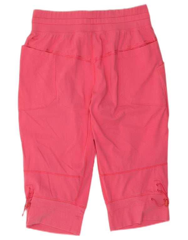 Nike Womens Sport Shorts UK 10/12 Medium  Pink Cotton