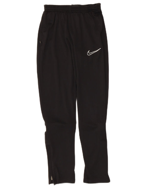 Nike Boys Tracksuit Trousers 12-13 Years Large Black Colourblock Polyester