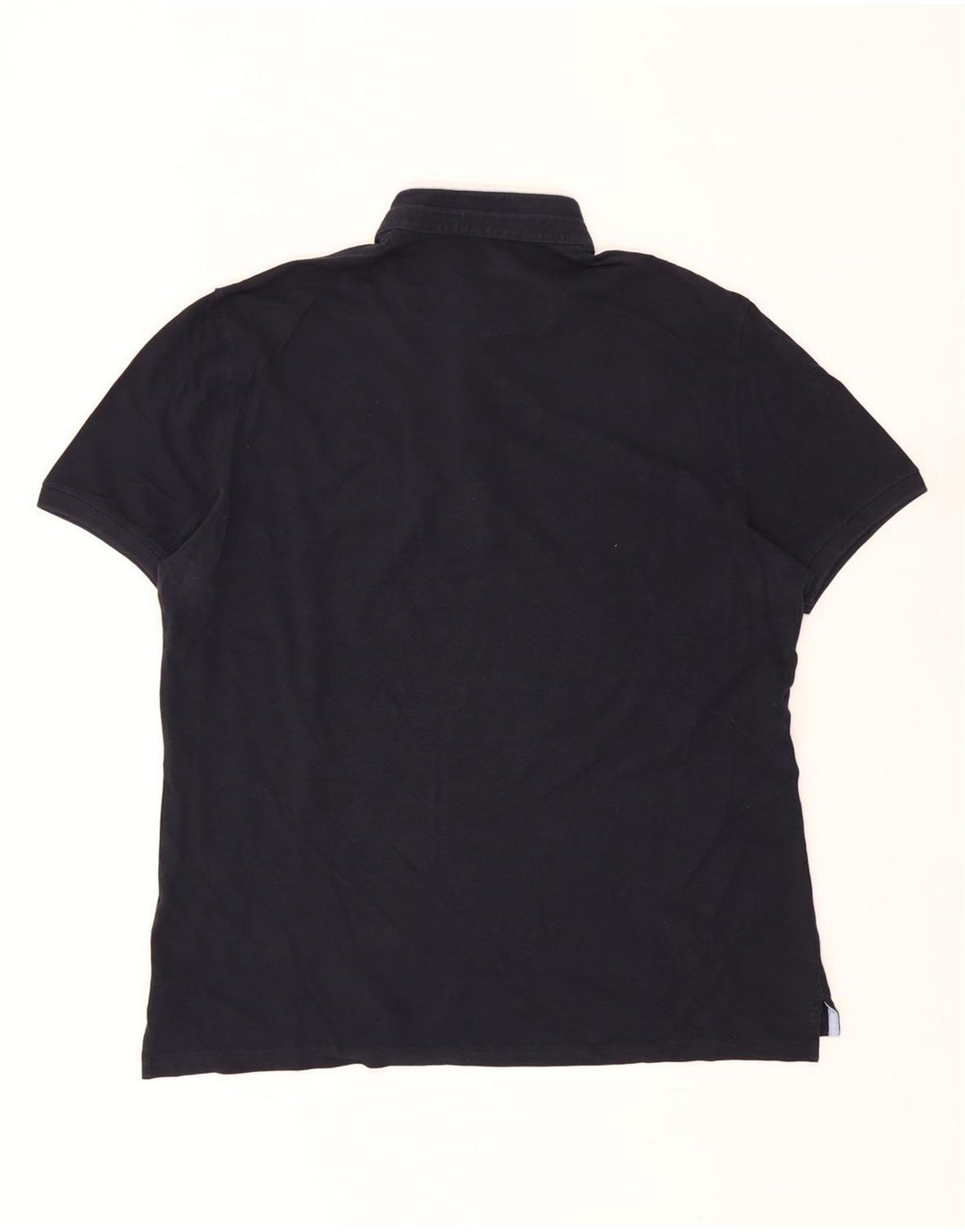 Massimo Dutti Mens Polo Shirt 2XL Navy Blue
