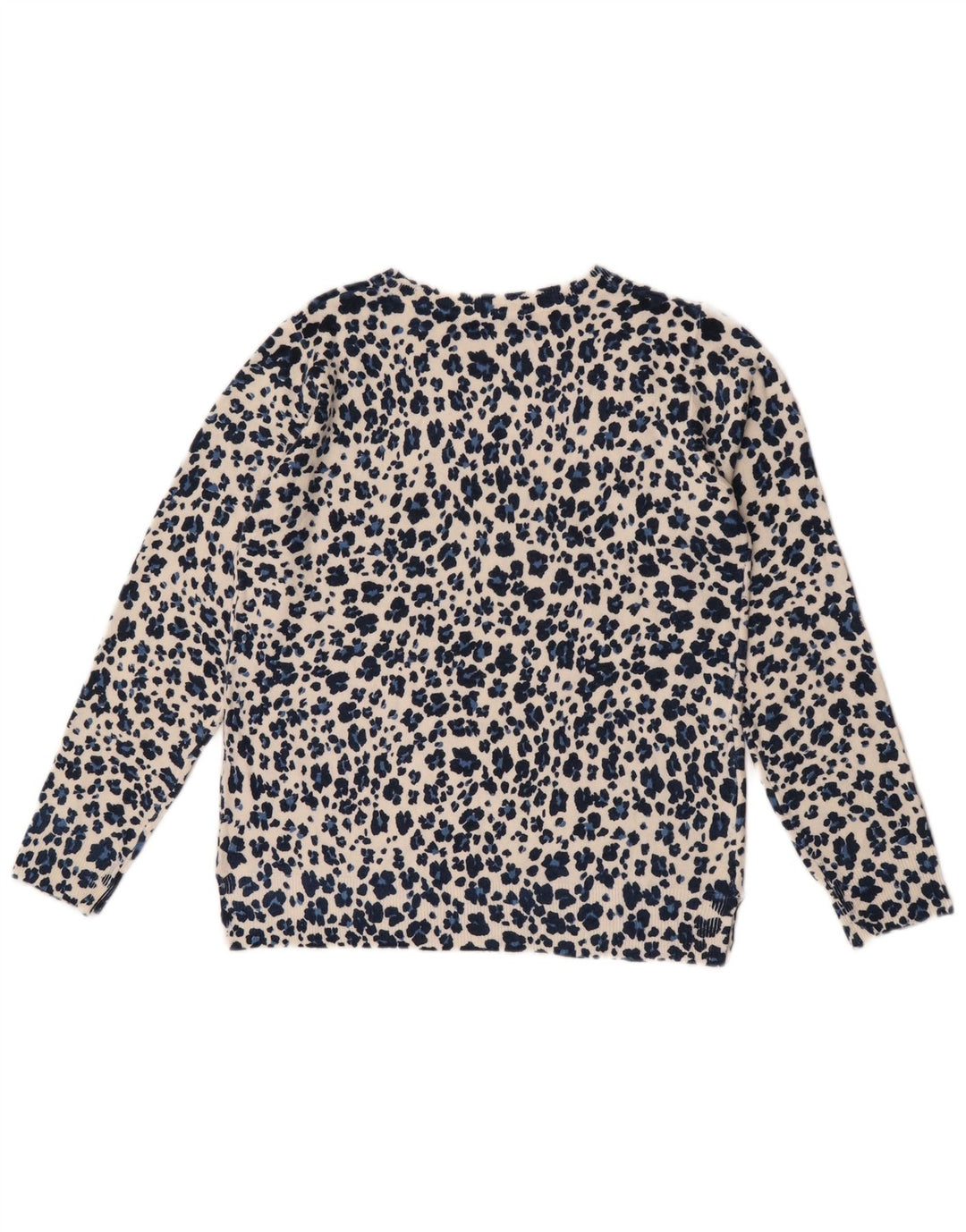 Marks & Spencer Womens Crew Neck Jumper Sweater UK 12 Medium Blue