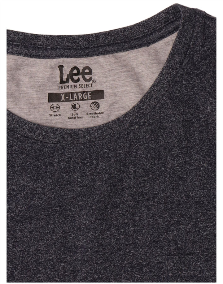 Lee Mens Top Long Sleeve XL Blue