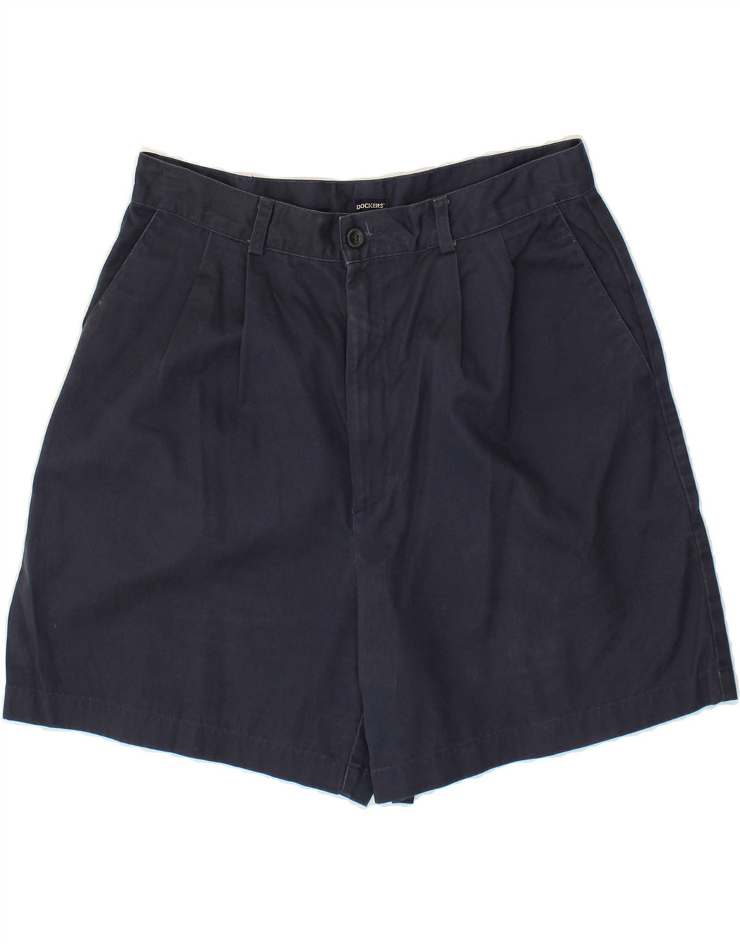 DOCKERS Womens Chino Shorts UK 12 Medium W30 Navy Blue Cotton Vintage Dockers and Second-Hand Dockers from Messina Hembry 