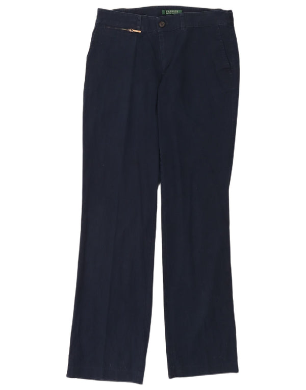 RALPH LAUREN Mens Straight Chino Trousers US 6 Medium W32 L34 Navy Blue