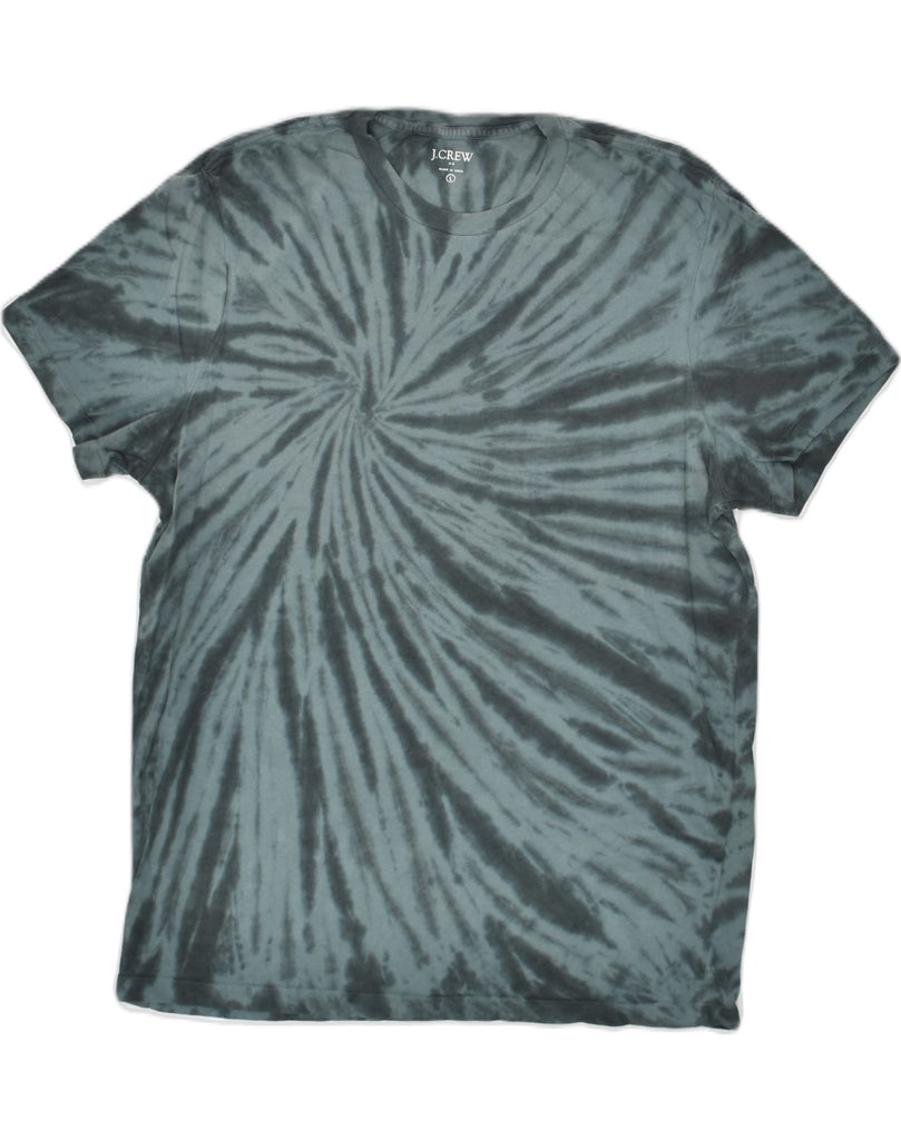 J. CREW Mens T-Shirt Top Large Grey Tie Dye Cotton | Vintage J. Crew | Thrift | Second-Hand J. Crew | Used Clothing | Messina Hembry 