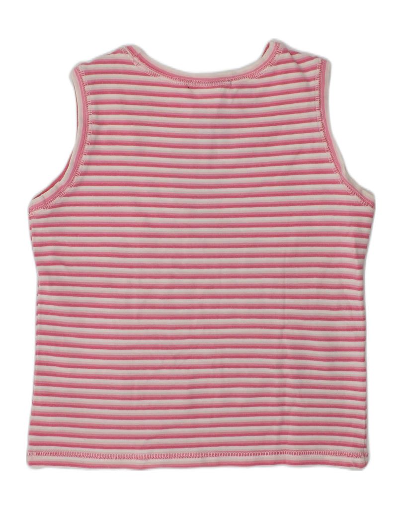 GAP Girls Stretch Vest Top 7-8 Years Medium Pink Striped Cotton | Vintage Gap | Thrift | Second-Hand Gap | Used Clothing | Messina Hembry 