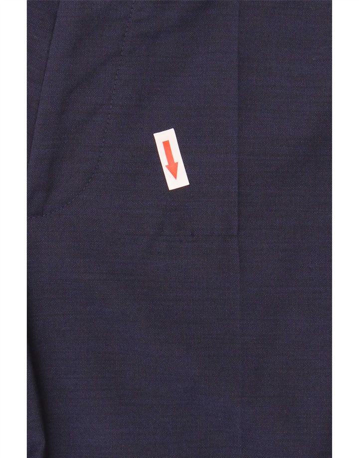 Hugo Boss Mens Straight Suit Trousers W32 L31 Navy Blue