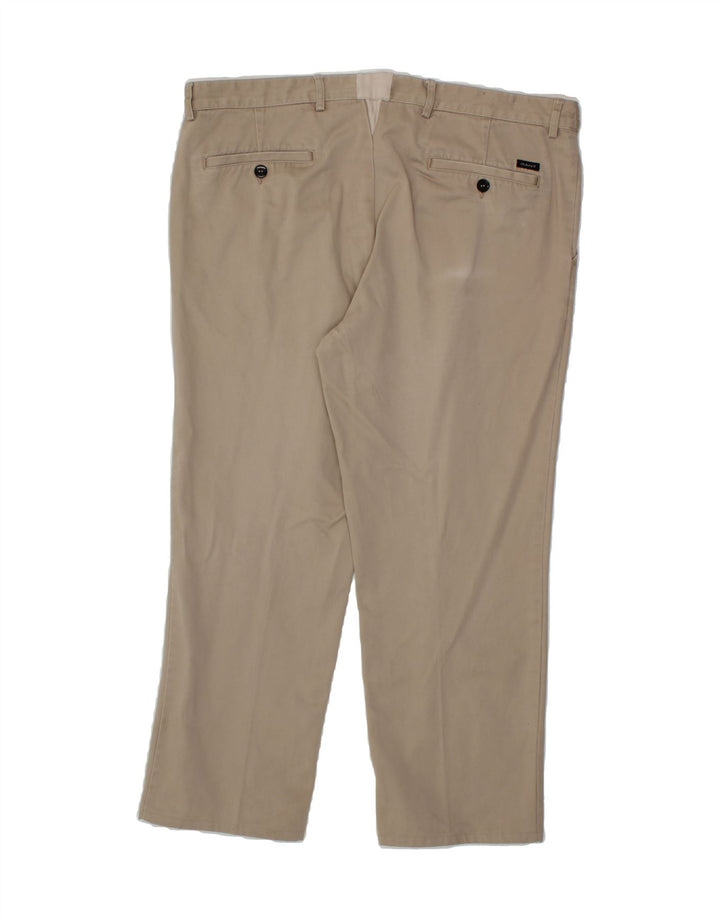 GANT Mens Slim Chino Trousers W40 L30 Beige Cotton Vintage Gant and Second-Hand Gant from Messina Hembry 