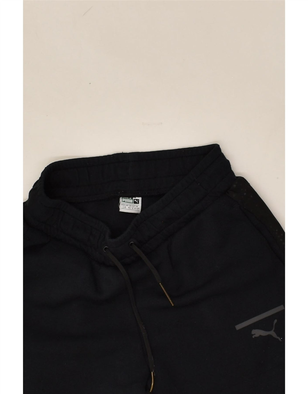 PUMA Boys Sport Shorts 11-12 Years Large  Black Polyester | Vintage Puma | Thrift | Second-Hand Puma | Used Clothing | Messina Hembry 