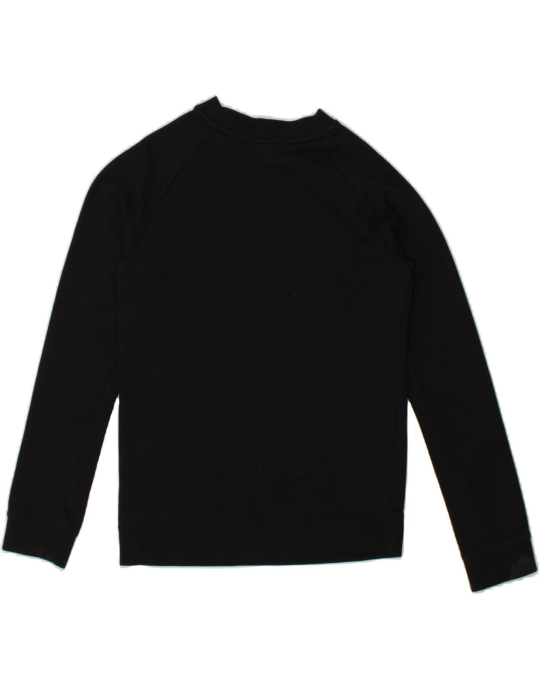 ADIDAS Womens Graphic Sweatshirt Jumper UK 8 Small Black Cotton Vintage Adidas and Second-Hand Adidas from Messina Hembry 
