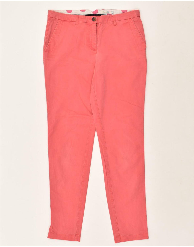 BODEN Womens Slim Chino Trousers UK 12 Medium W30 L30 Pink Cotton | Vintage Boden | Thrift | Second-Hand Boden | Used Clothing | Messina Hembry 