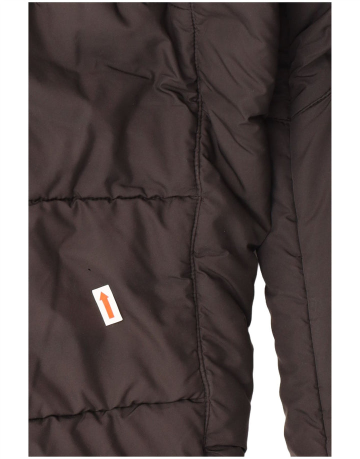 Jack Wolfskin Womens Hooded Padded Coat UK 18 XL  Grey Polyester